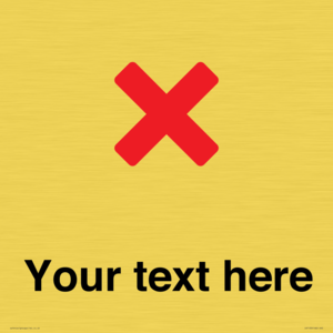 Custom plain background, red cross sign